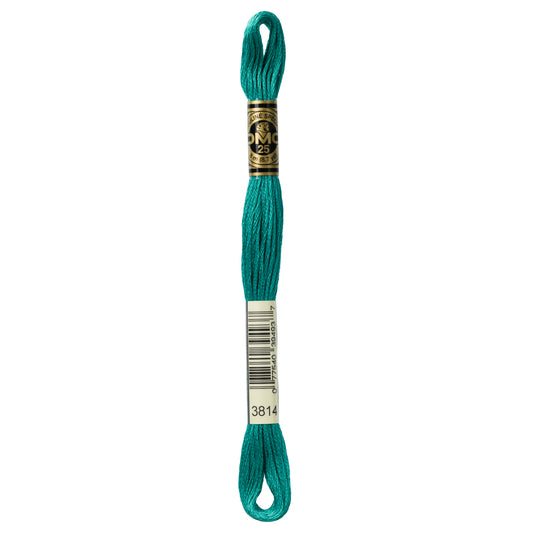 DMC 6 Strand Cotton Embroidery Floss #3814 - Aquamarine-Cross Stitch-DMC Floss-Millennial Fabrics