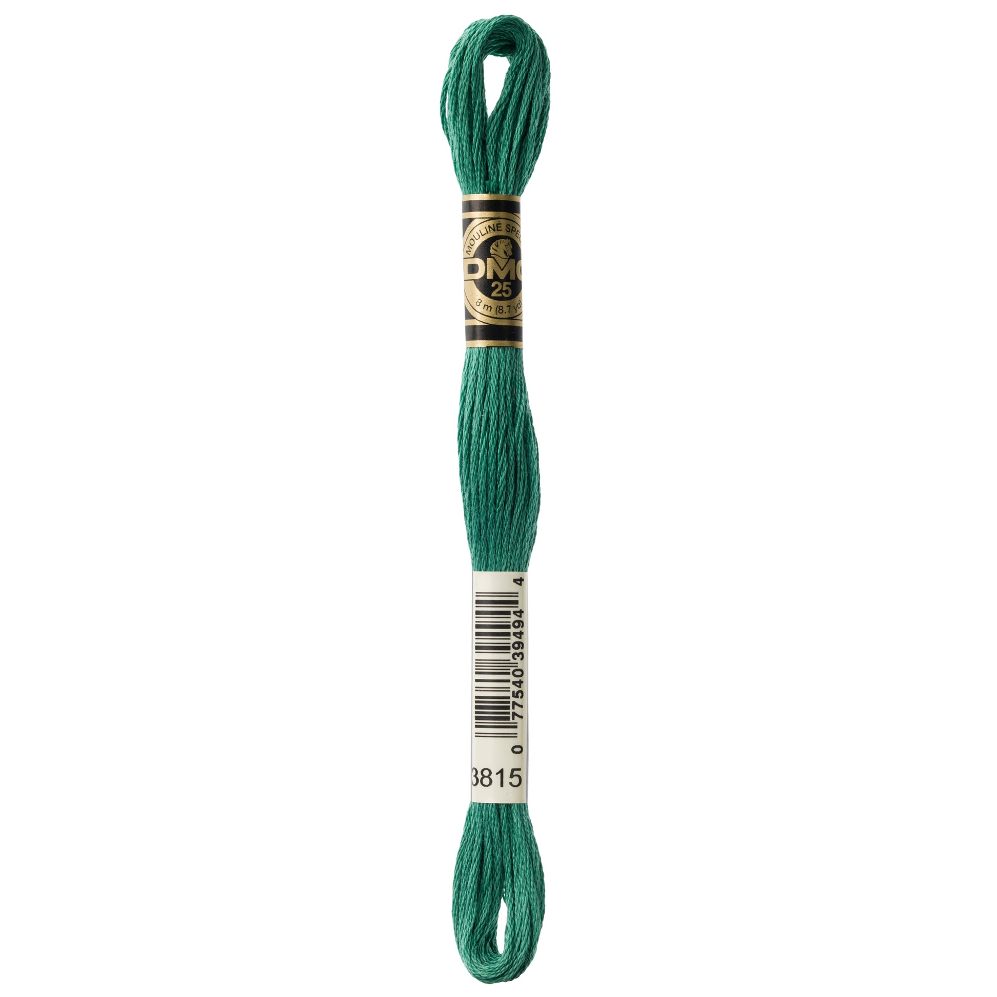 DMC 6 Strand Cotton Embroidery Floss #3815 - Celadon Green Dark-Cross Stitch-DMC Floss-Millennial Fabrics