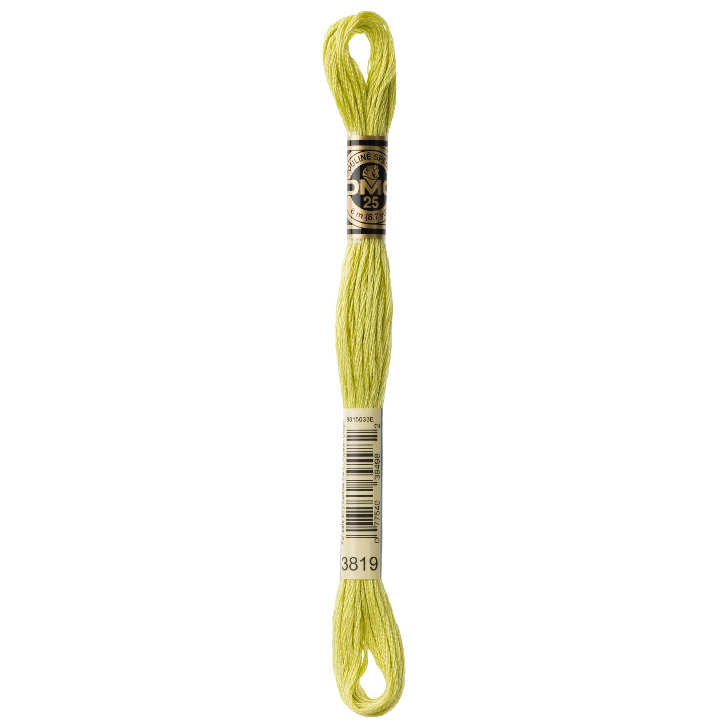 DMC 6 Strand Cotton Embroidery Floss #3819 - Moss Green Light