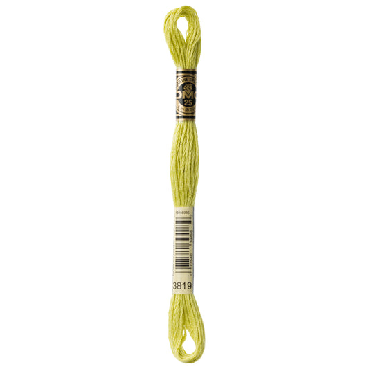 DMC 6 Strand Cotton Embroidery Floss #3819 - Moss Green Light