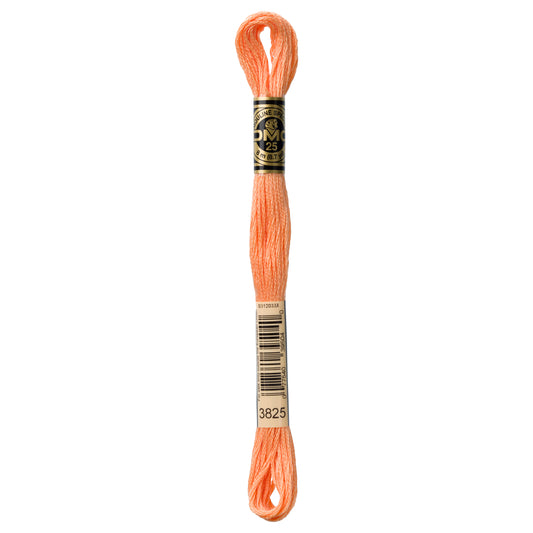 DMC 6 Strand Cotton Embroidery Floss #3825 - Pumpkin Pale-Cross Stitch-DMC Floss-Millennial Fabrics