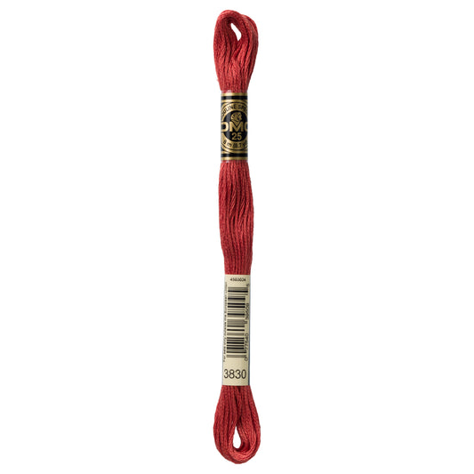DMC 6 Strand Cotton Embroidery Floss #3830 - Terra Cotta-Cross Stitch-DMC Floss-Millennial Fabrics