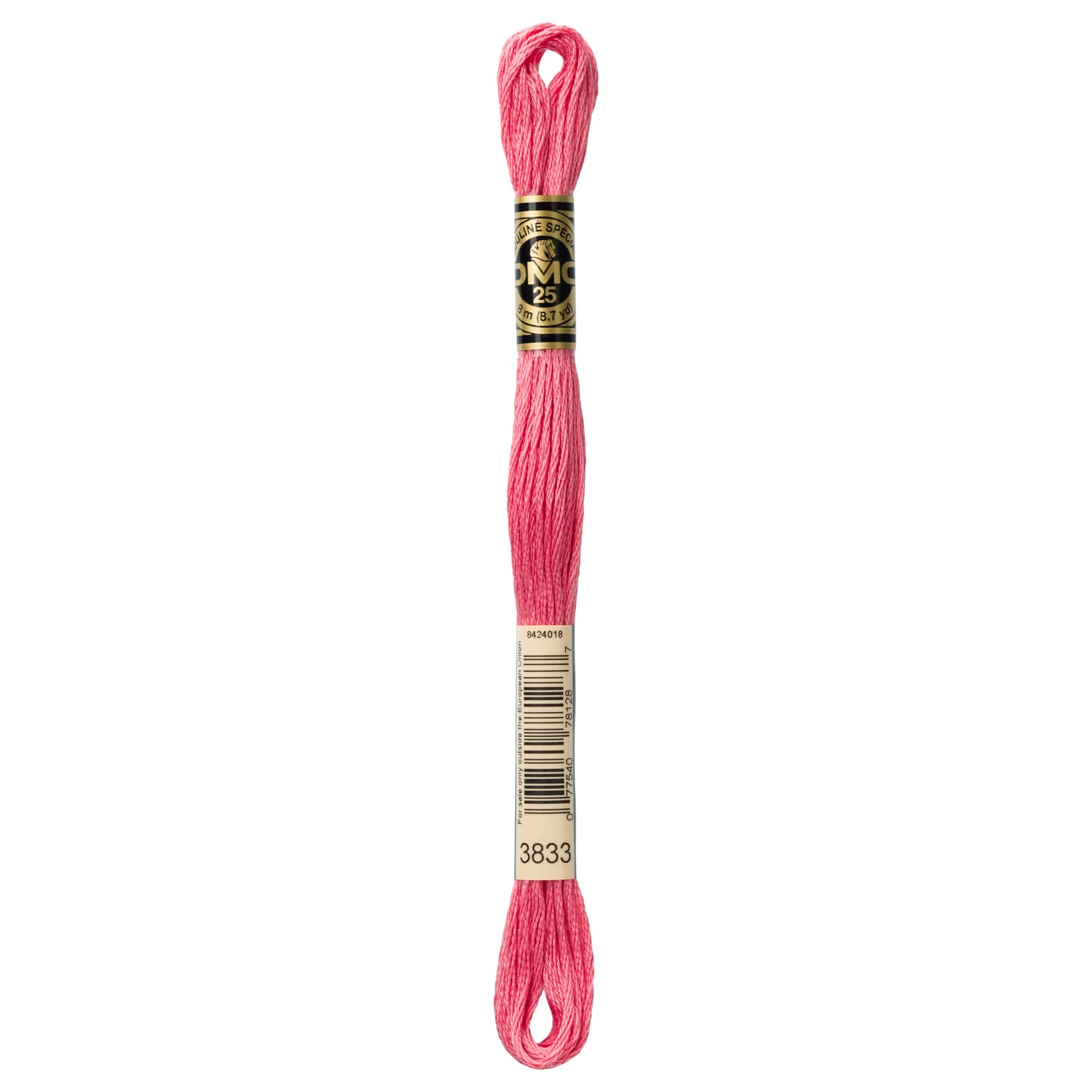 DMC 6 Strand Cotton Embroidery Floss #3833 - Raspberry Light-Cross Stitch-DMC Floss-Millennial Fabrics