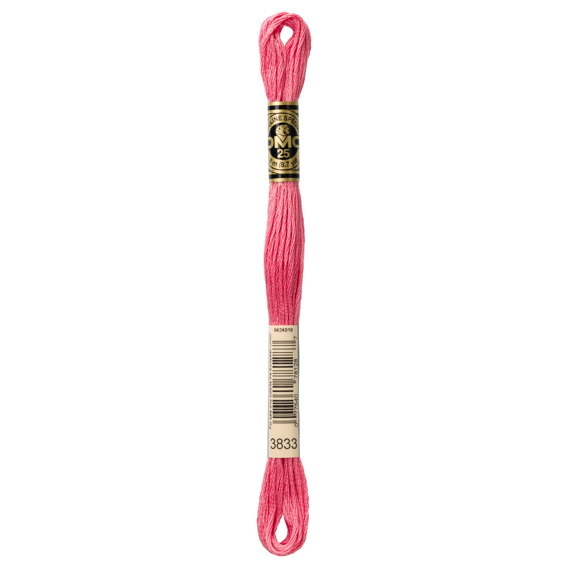 DMC 6 Strand Cotton Embroidery Floss #3833 - Raspberry Light-Cross Stitch-DMC Floss-Millennial Fabrics