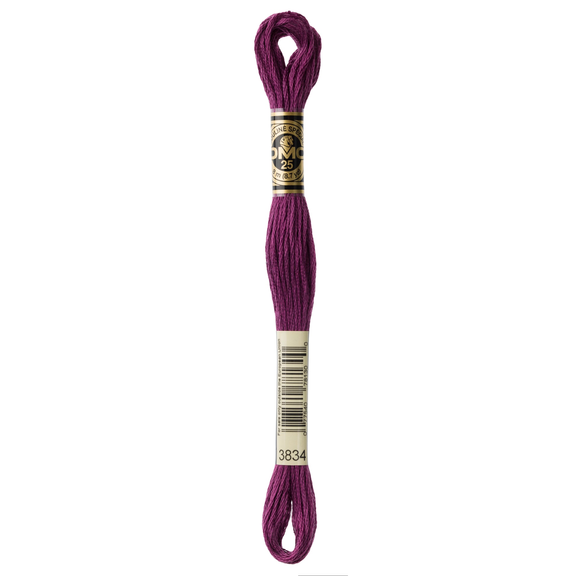 DMC 6 Strand Cotton Embroidery Floss #3834 - Grape Dark-Cross Stitch-DMC Floss-Millennial Fabrics
