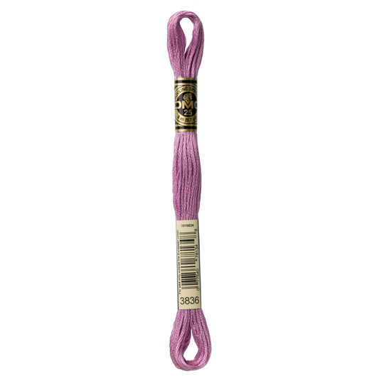 DMC 6 Strand Cotton Embroidery Floss #3836 - Grape Light-Cross Stitch-DMC Floss-Millennial Fabrics