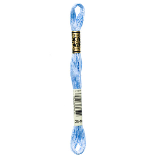 DMC 6 Strand Cotton Embroidery Floss #3840 - Lavender Blue Light-Cross Stitch-DMC Floss-Millennial Fabrics