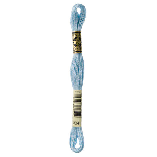 DMC 6 Strand Cotton Embroidery Floss #3841 - Baby Blue Pale-Cross Stitch-DMC Floss-Millennial Fabrics