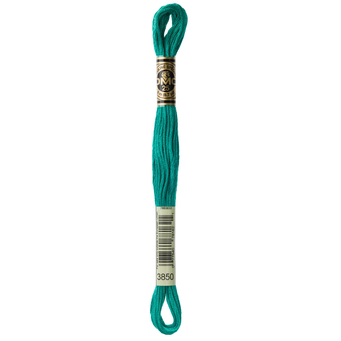 DMC 6 Strand Cotton Embroidery Floss #3850 - Bright Green Dark-Cross Stitch-DMC Floss-Millennial Fabrics