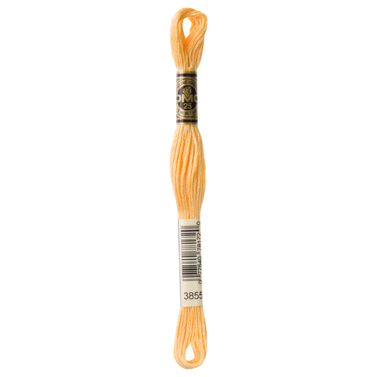 DMC 6 Strand Cotton Embroidery Floss #3855 - Autumn Gold Light-Cross Stitch-DMC Floss-Millennial Fabrics