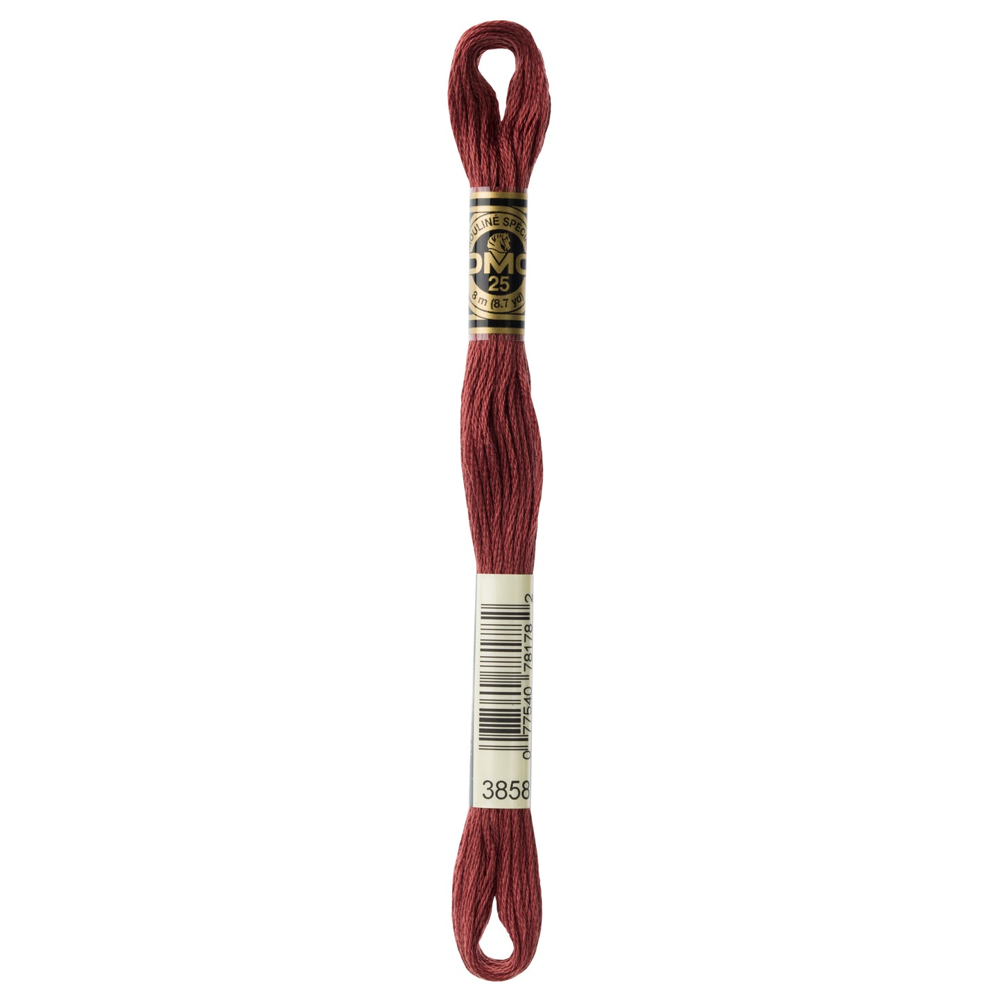 DMC 6 Strand Cotton Embroidery Floss #3858 - Rosewood Medium-Cross Stitch-DMC Floss-Millennial Fabrics