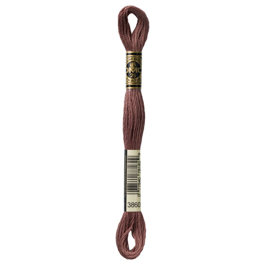 DMC 6 Strand Cotton Embroidery Floss #3860 - Cocoa-Cross Stitch-DMC Floss-Millennial Fabrics