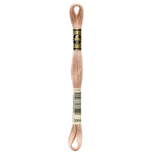 DMC 6 Strand Cotton Embroidery Floss #3864 - Mocha Beige Light