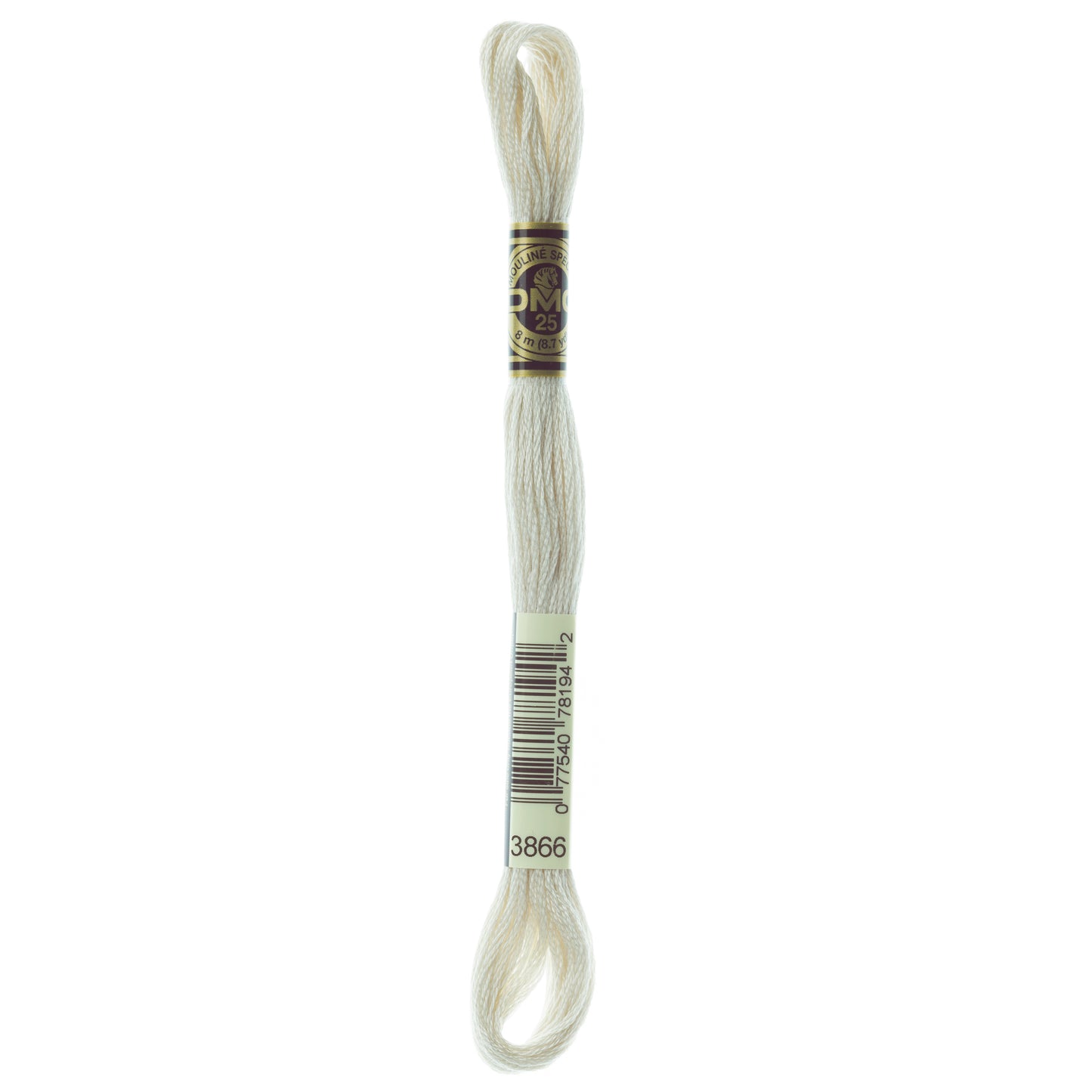 DMC 6 Strand Cotton Embroidery Floss #3866 - Mocha Brown Ultra Very Light-Cross Stitch-DMC Floss-Millennial Fabrics