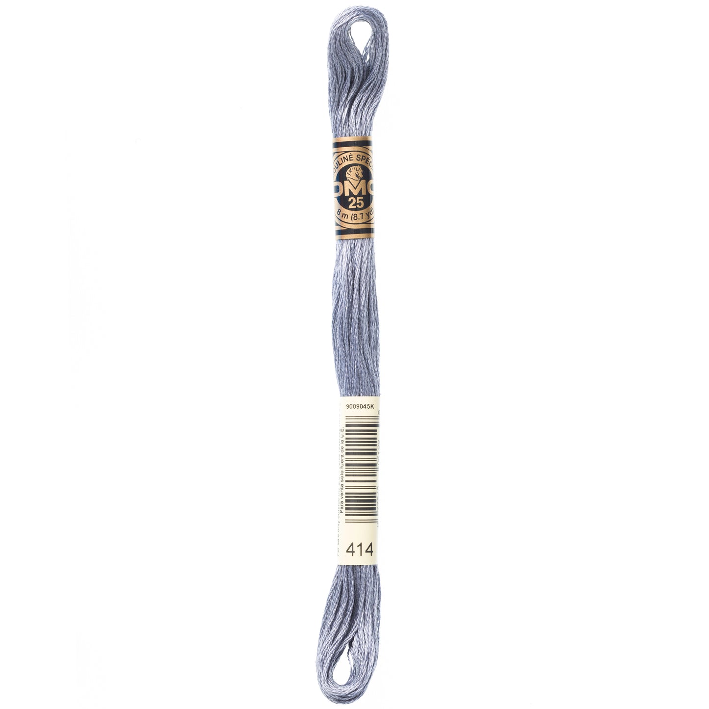 DMC 6 Strand Cotton Embroidery Floss #414 - Steel Gray Dark-Cross Stitch-DMC Floss-Millennial Fabrics
