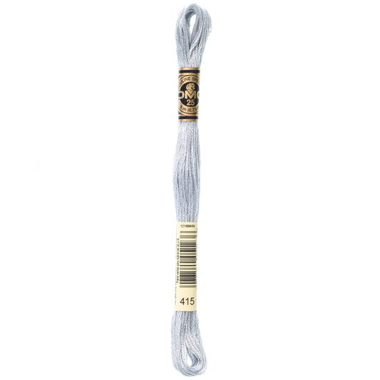 DMC 6 Strand Cotton Embroidery Floss #415 - Pearl Gray-Cross Stitch-DMC Floss-Millennial Fabrics