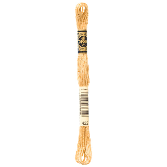 DMC 6 Strand Cotton Embroidery Floss #422 - Hazelnut Brown Light-Cross Stitch-DMC Floss-Millennial Fabrics