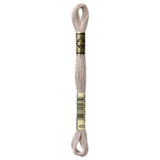 DMC 6 Strand Cotton Embroidery Floss #453 - Shell Gray Light-Cross Stitch-DMC Floss-Millennial Fabrics