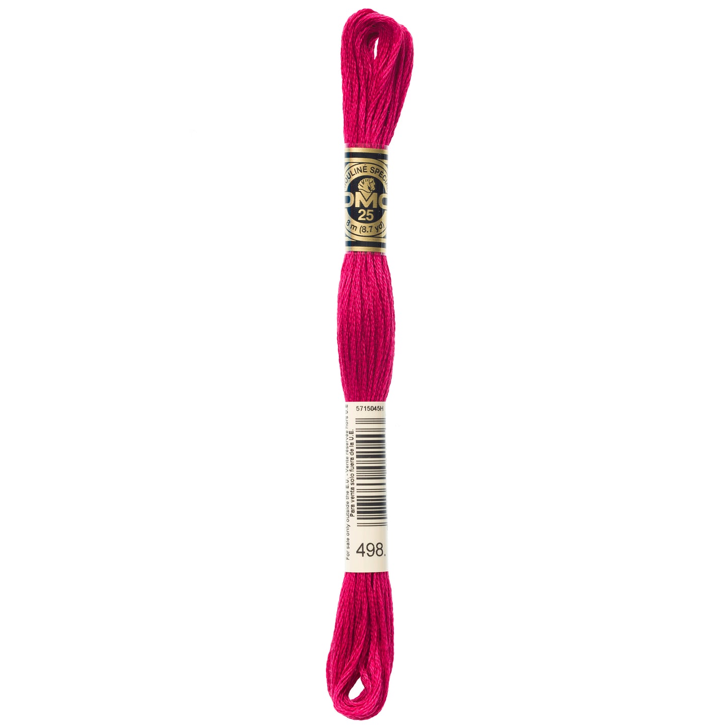 DMC 6 Strand Cotton Embroidery Floss #498 - Red Dark