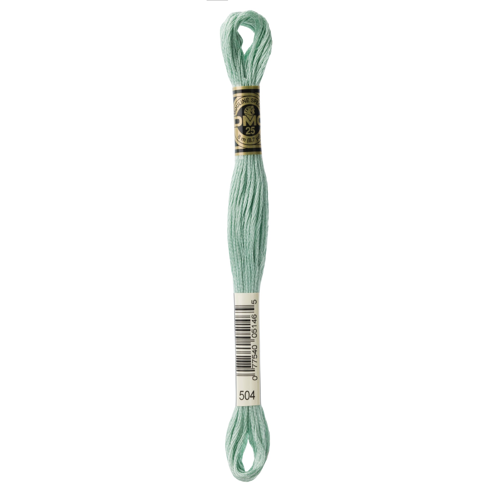 DMC 6 Strand Cotton Embroidery Floss #504 - Blue Green Very Light-Cross Stitch-DMC Floss-Millennial Fabrics