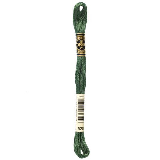 DMC 6 Strand Cotton Embroidery Floss #520 - Fern Green Dark