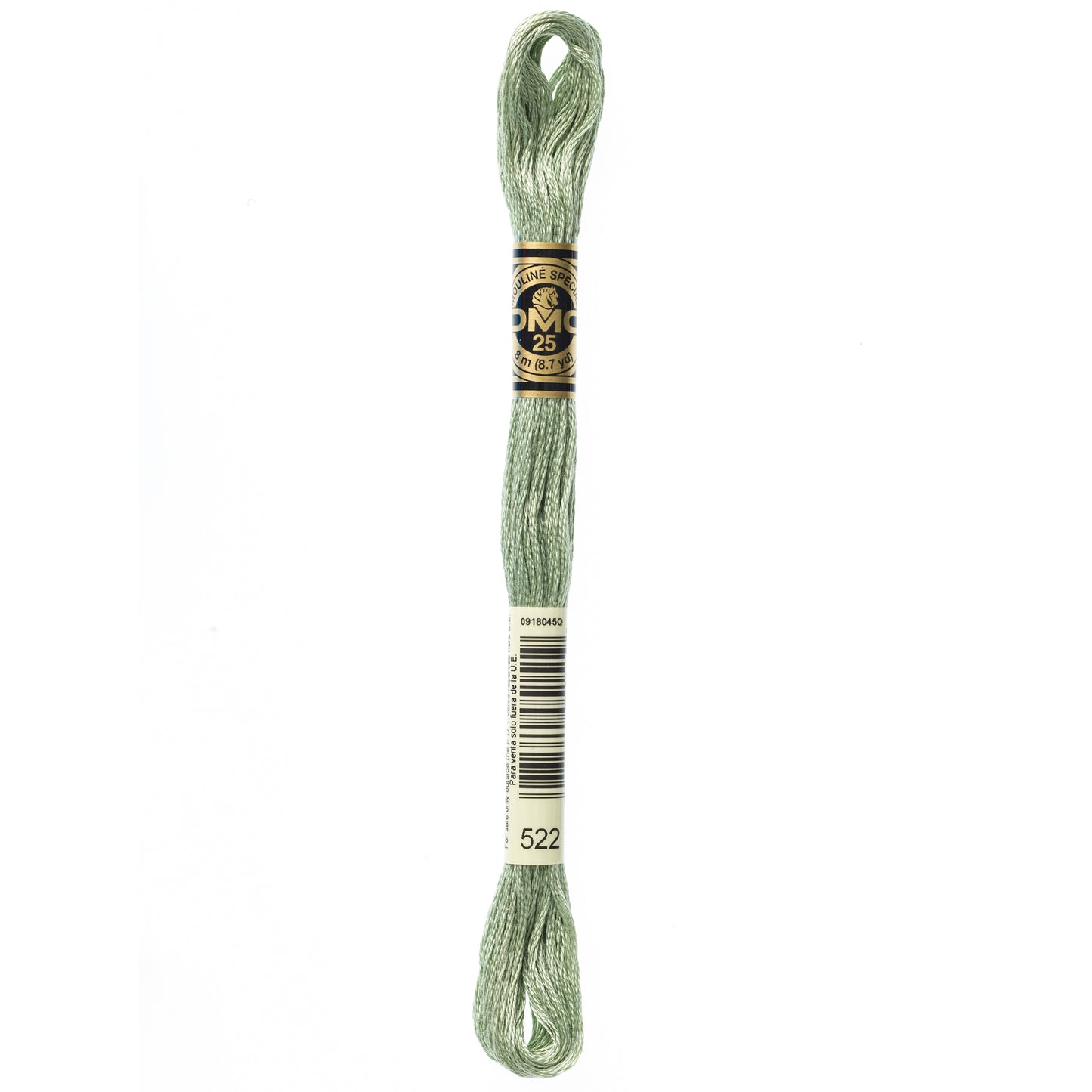 DMC 6 Strand Cotton Embroidery Floss #522 - Fern Green