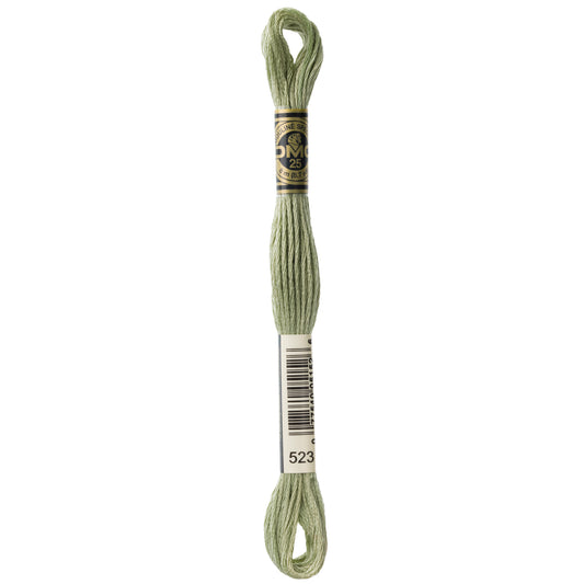 DMC 6 Strand Cotton Embroidery Floss #523 - Fern Green Light