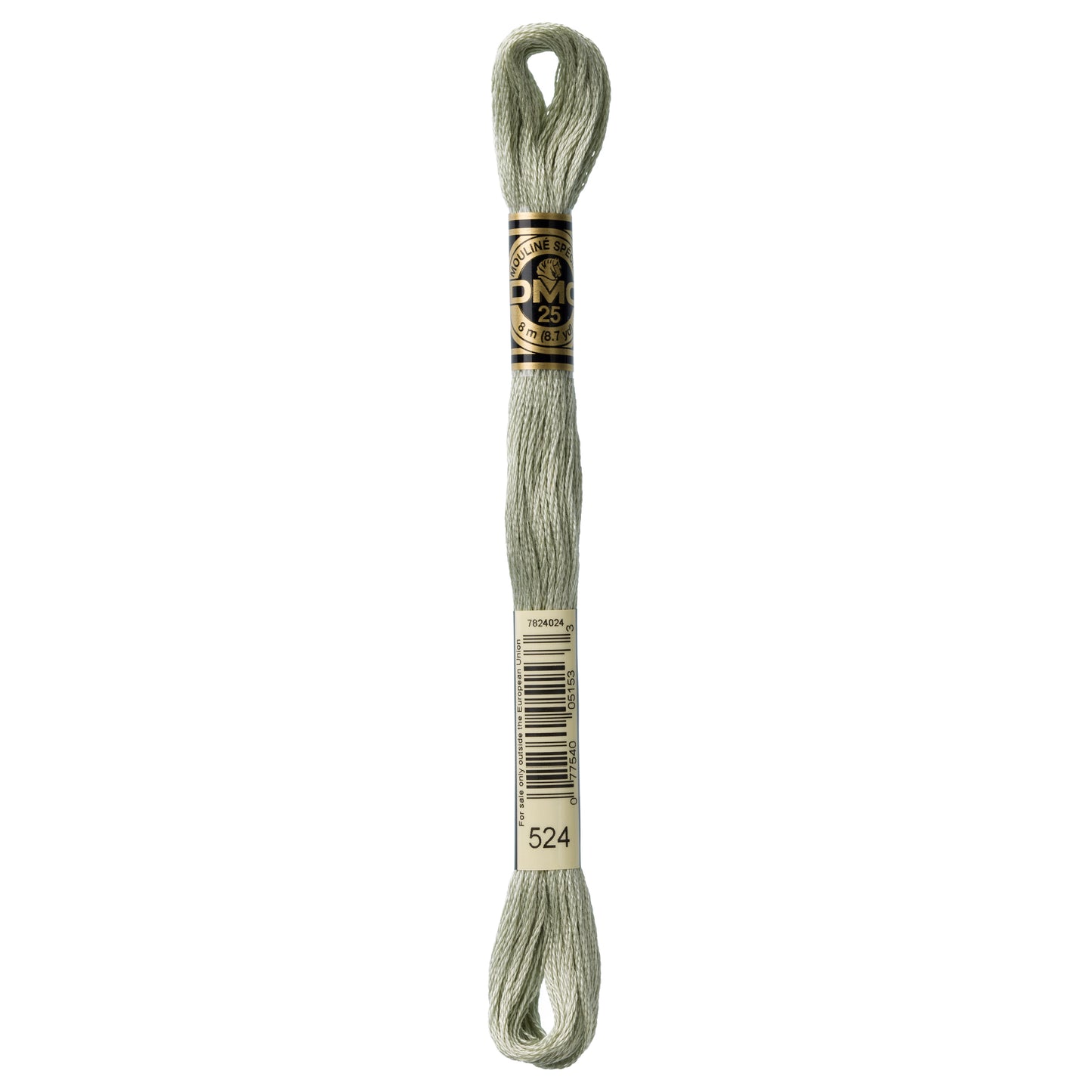 DMC 6 Strand Cotton Embroidery Floss #524 - Fern Green Very Light-Cross Stitch-DMC Floss-Millennial Fabrics