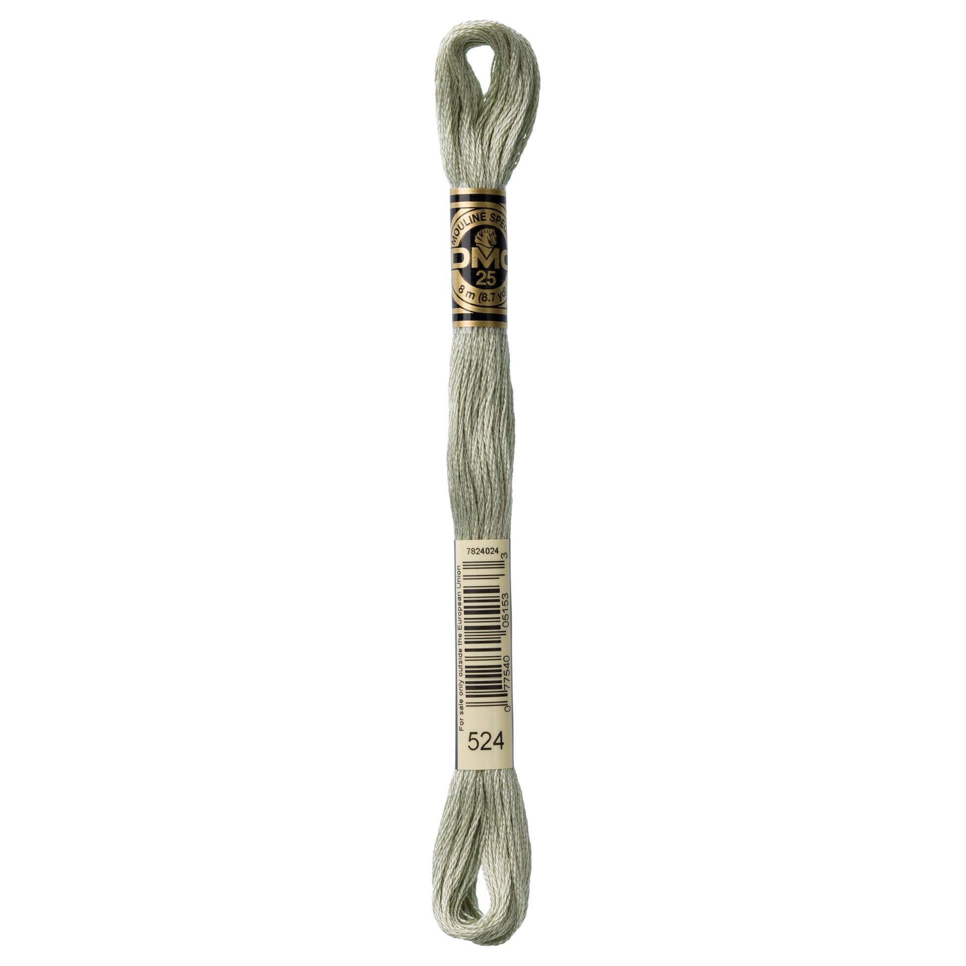 DMC 6 Strand Cotton Embroidery Floss #524 - Fern Green Very Light-Cross Stitch-DMC Floss-Millennial Fabrics