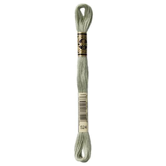 DMC 6 Strand Cotton Embroidery Floss #524 - Fern Green Very Light-Cross Stitch-DMC Floss-Millennial Fabrics