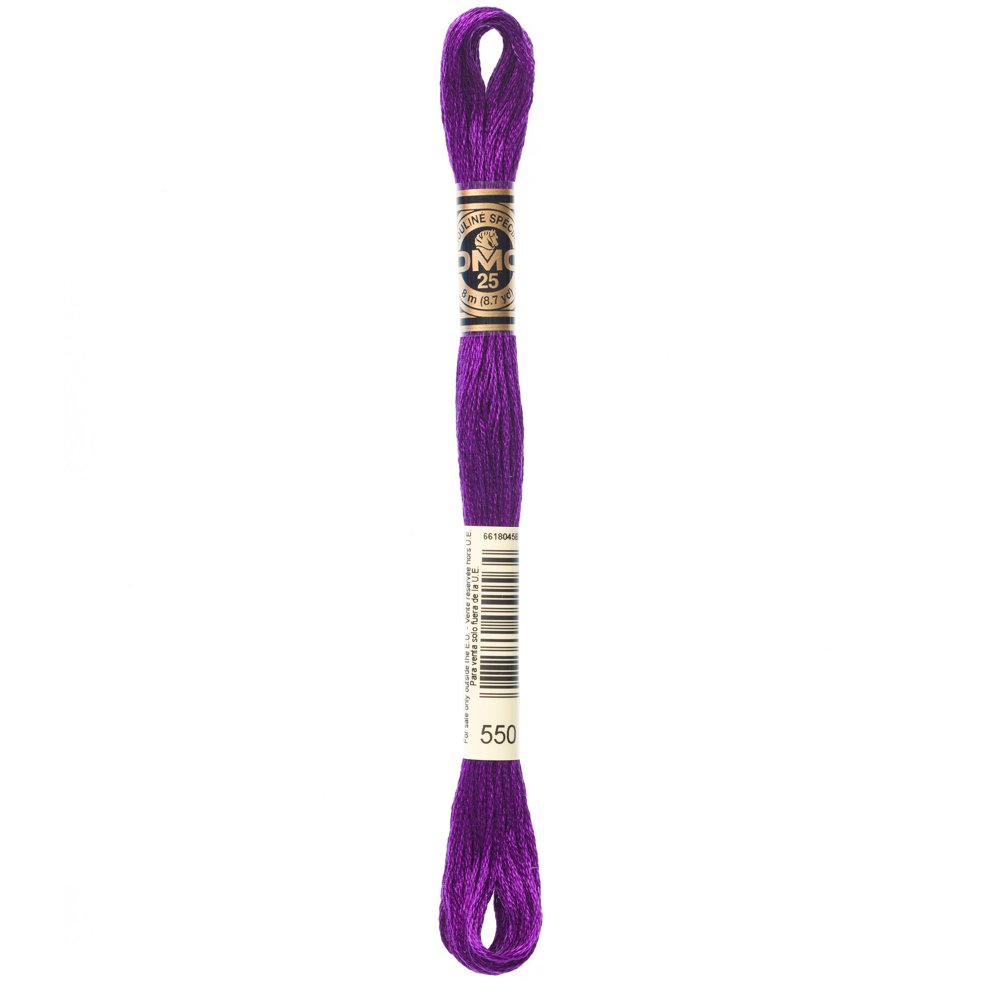 DMC 6 Strand Cotton Embroidery Floss #550 - Violet Very Dark-Cross Stitch-DMC Floss-Millennial Fabrics