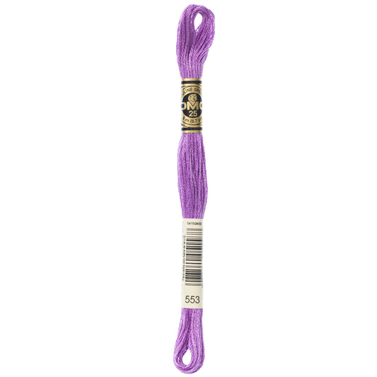 DMC 6 Strand Cotton Embroidery Floss #553 - Violet-Cross Stitch-DMC Floss-Millennial Fabrics