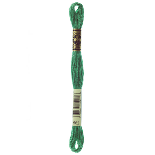 DMC 6 Strand Cotton Embroidery Floss #562 - Jade Medium-Cross Stitch-DMC Floss-Millennial Fabrics