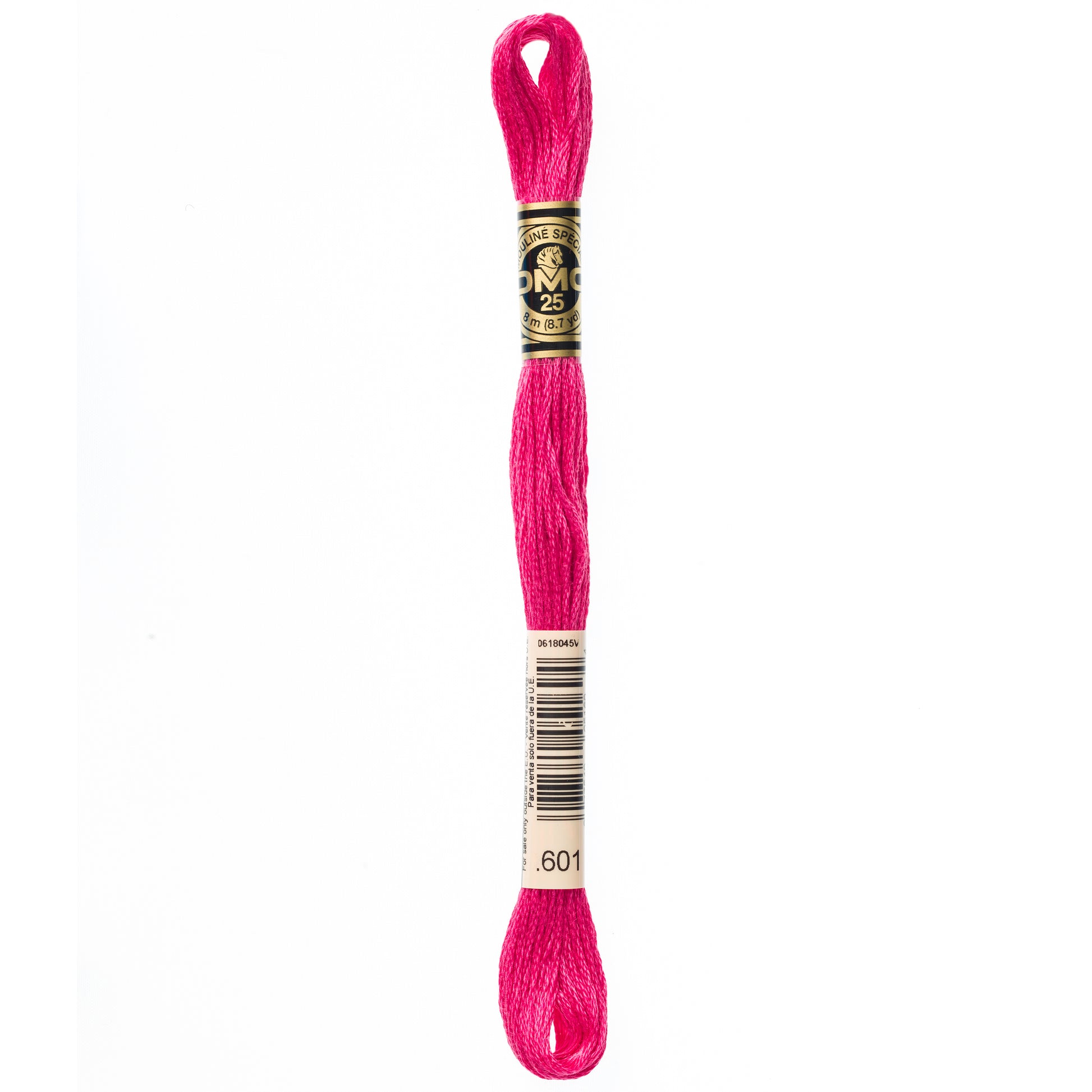 DMC 6 Strand Cotton Embroidery Floss #601 - Cranberry Dark-Cross Stitch-DMC Floss-Millennial Fabrics