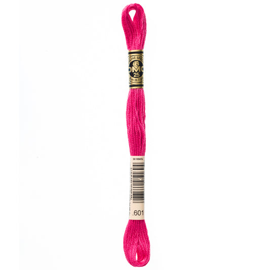 DMC 6 Strand Cotton Embroidery Floss #601 - Cranberry Dark-Cross Stitch-DMC Floss-Millennial Fabrics