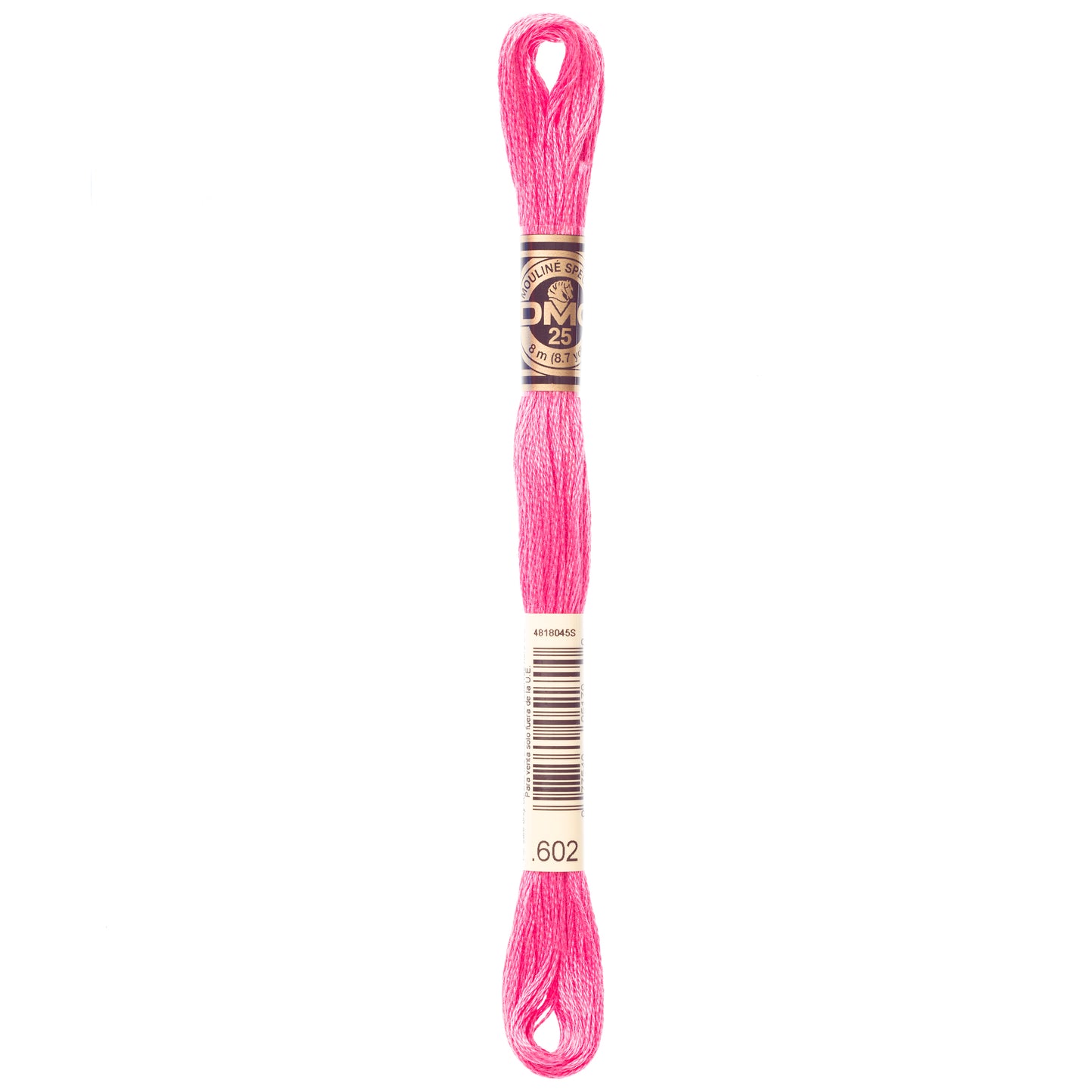 DMC 6 Strand Cotton Embroidery Floss #602 - Cranberry Medium-Cross Stitch-DMC Floss-Millennial Fabrics