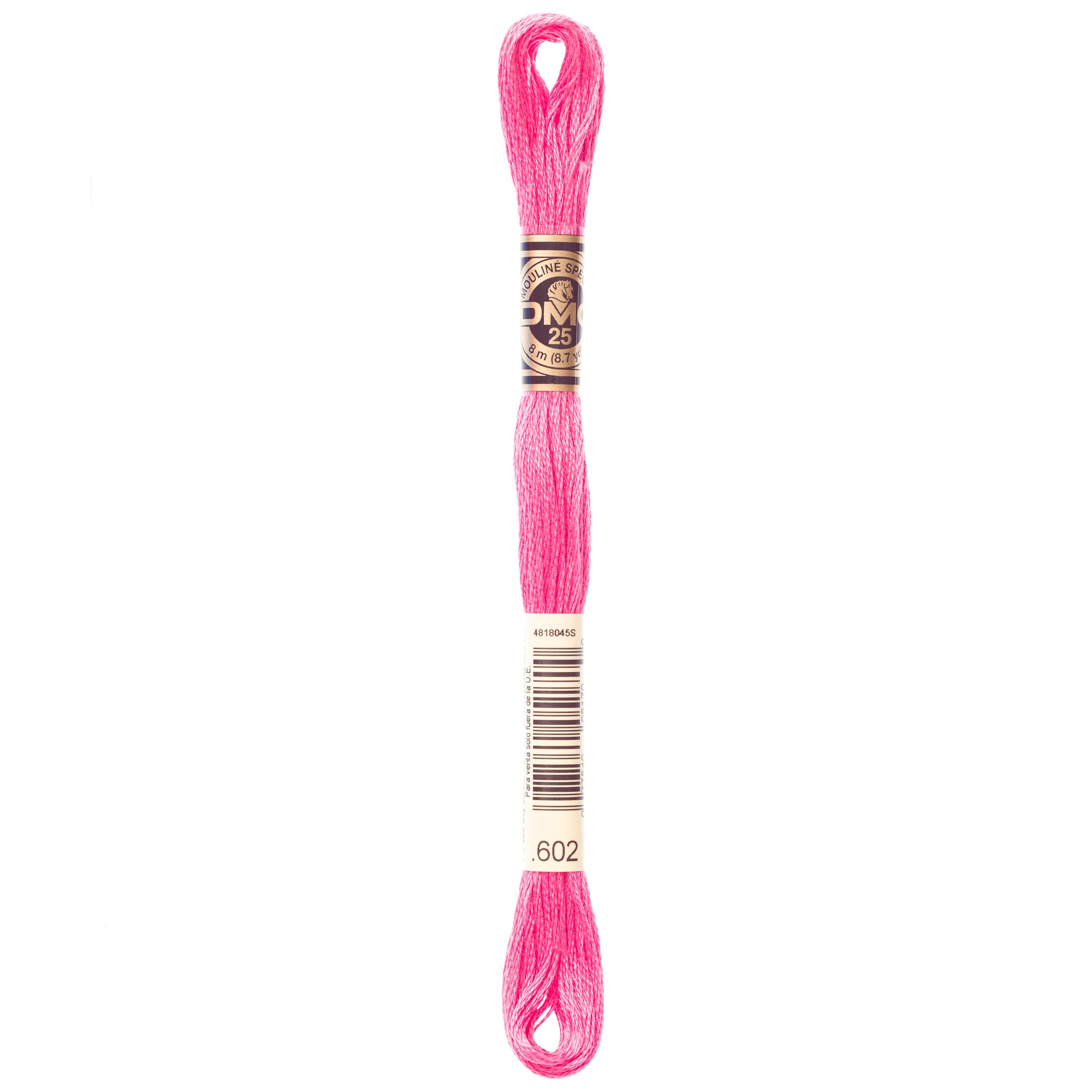 DMC 6 Strand Cotton Embroidery Floss #602 - Cranberry Medium-Cross Stitch-DMC Floss-Millennial Fabrics