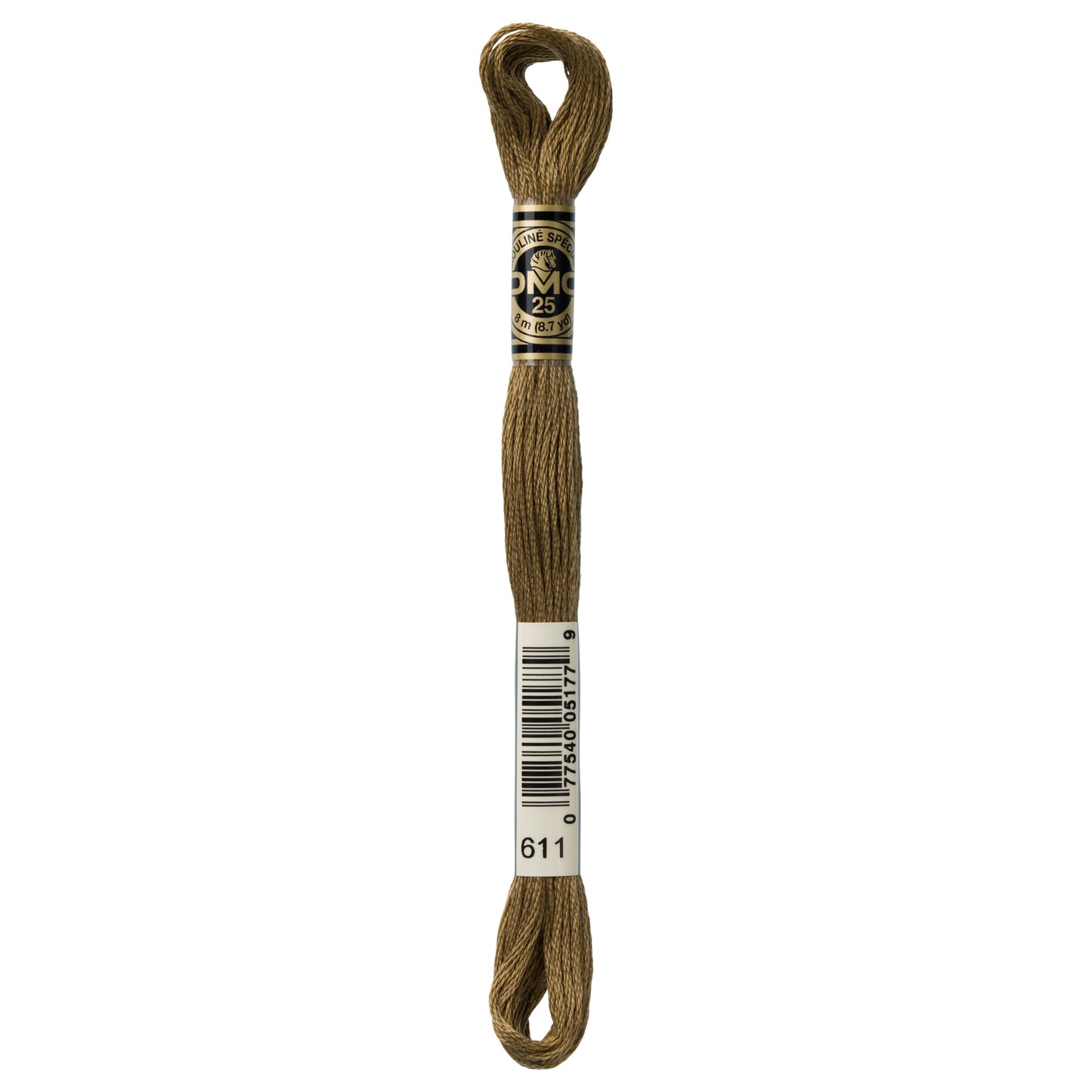 DMC 6 Strand Cotton Embroidery Floss #611 - Drab Brown-Cross Stitch-DMC Floss-Millennial Fabrics
