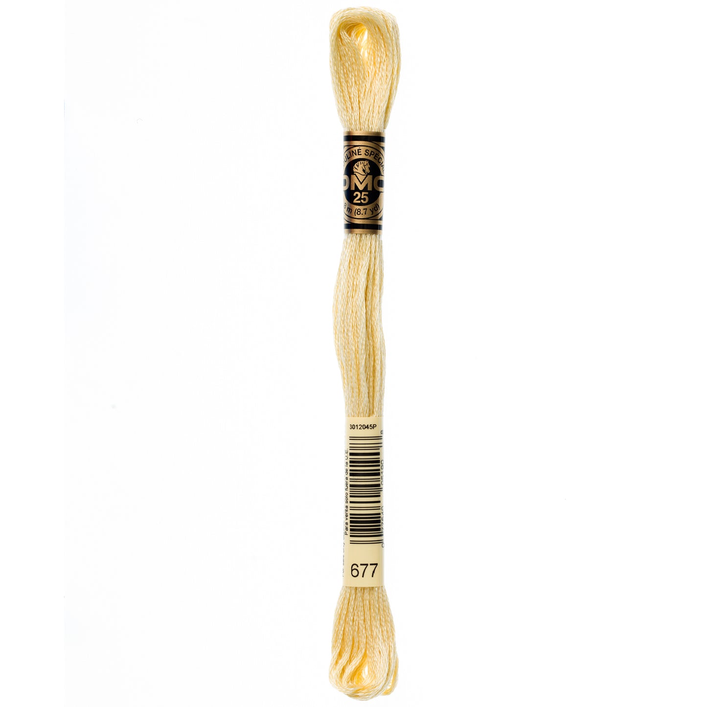 DMC 6 Strand Cotton Embroidery Floss #677 - Old Gold Very Light-Cross Stitch-DMC Floss-Millennial Fabrics