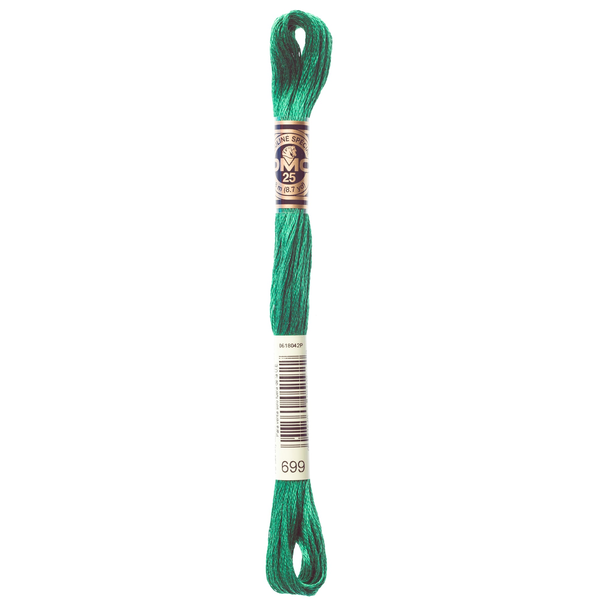 DMC 6 Strand Cotton Embroidery Floss #699 - Green-Cross Stitch-DMC Floss-Millennial Fabrics