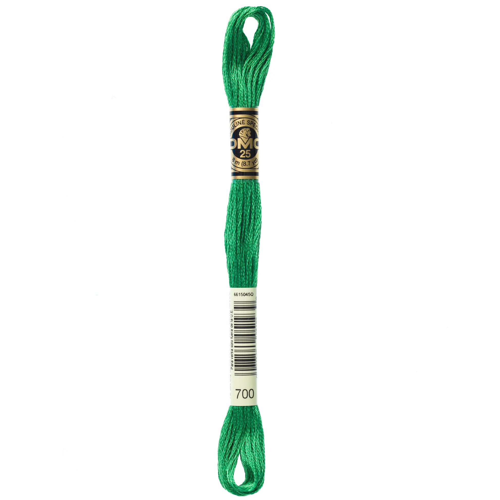 DMC 6 Strand Cotton Embroidery Floss #700 - Green Bright-Cross Stitch-DMC Floss-Millennial Fabrics
