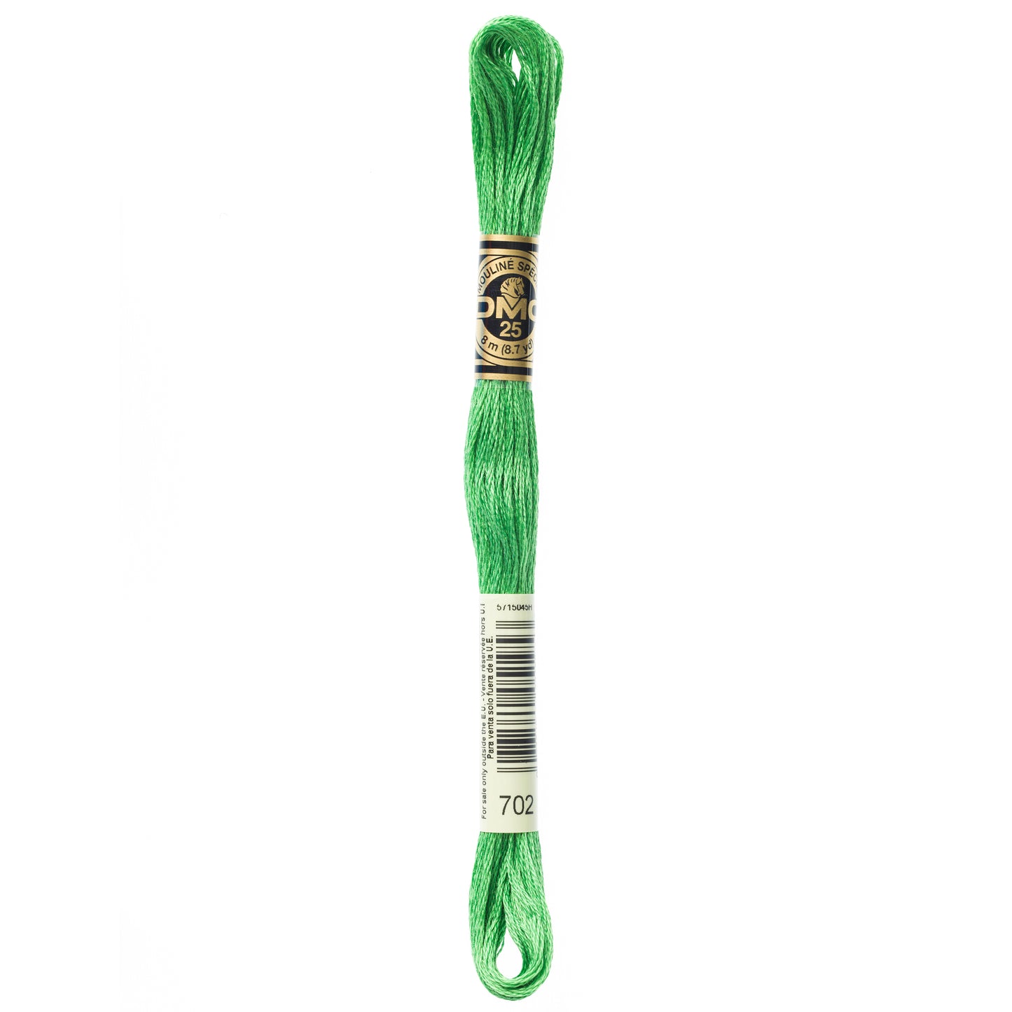 DMC 6 Strand Cotton Embroidery Floss #702 - Kelly Green-Cross Stitch-DMC Floss-Millennial Fabrics