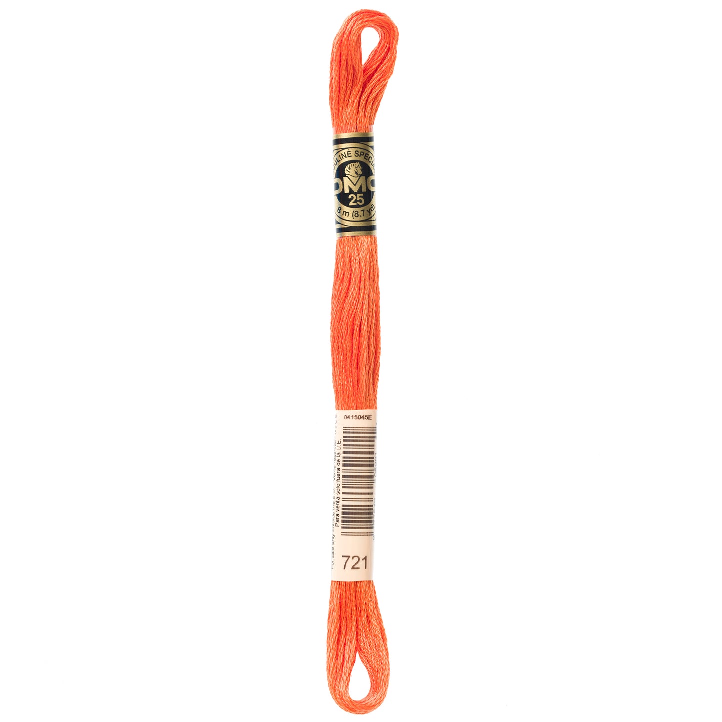 DMC 6 Strand Cotton Embroidery Floss #721 - Orange Spice Medium