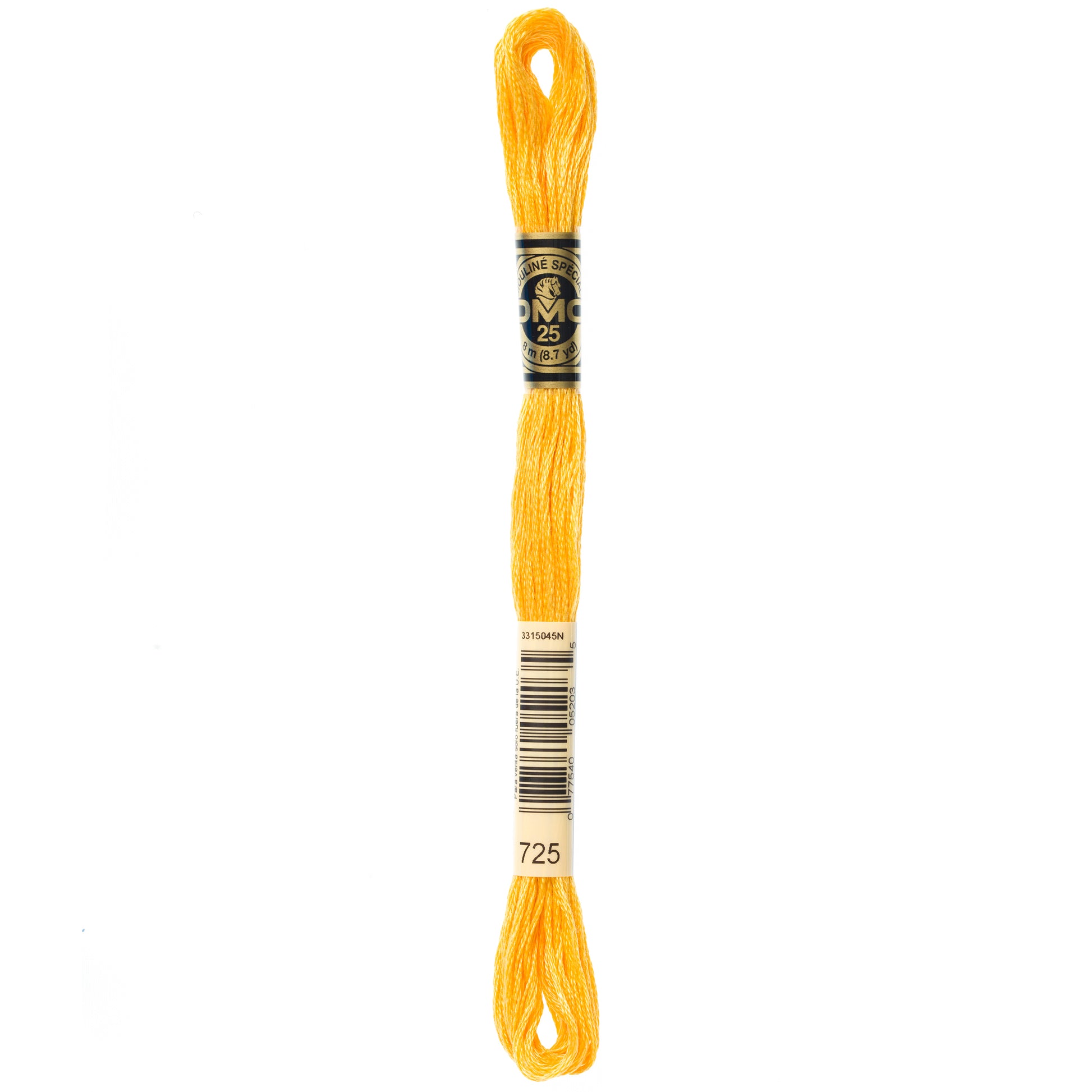 DMC 6 Strand Cotton Embroidery Floss #725 - Topaz-Cross Stitch-DMC Floss-Millennial Fabrics