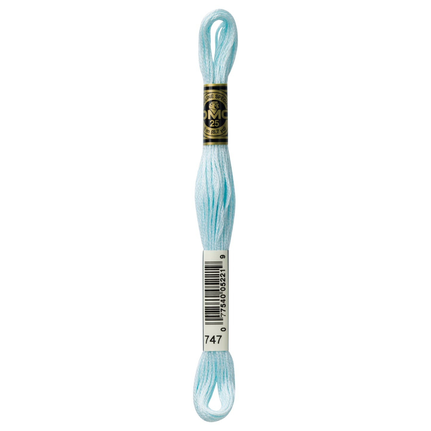 DMC 6 Strand Cotton Embroidery Floss #747 - Sky Blue Very Light-Cross Stitch-DMC Floss-Millennial Fabrics
