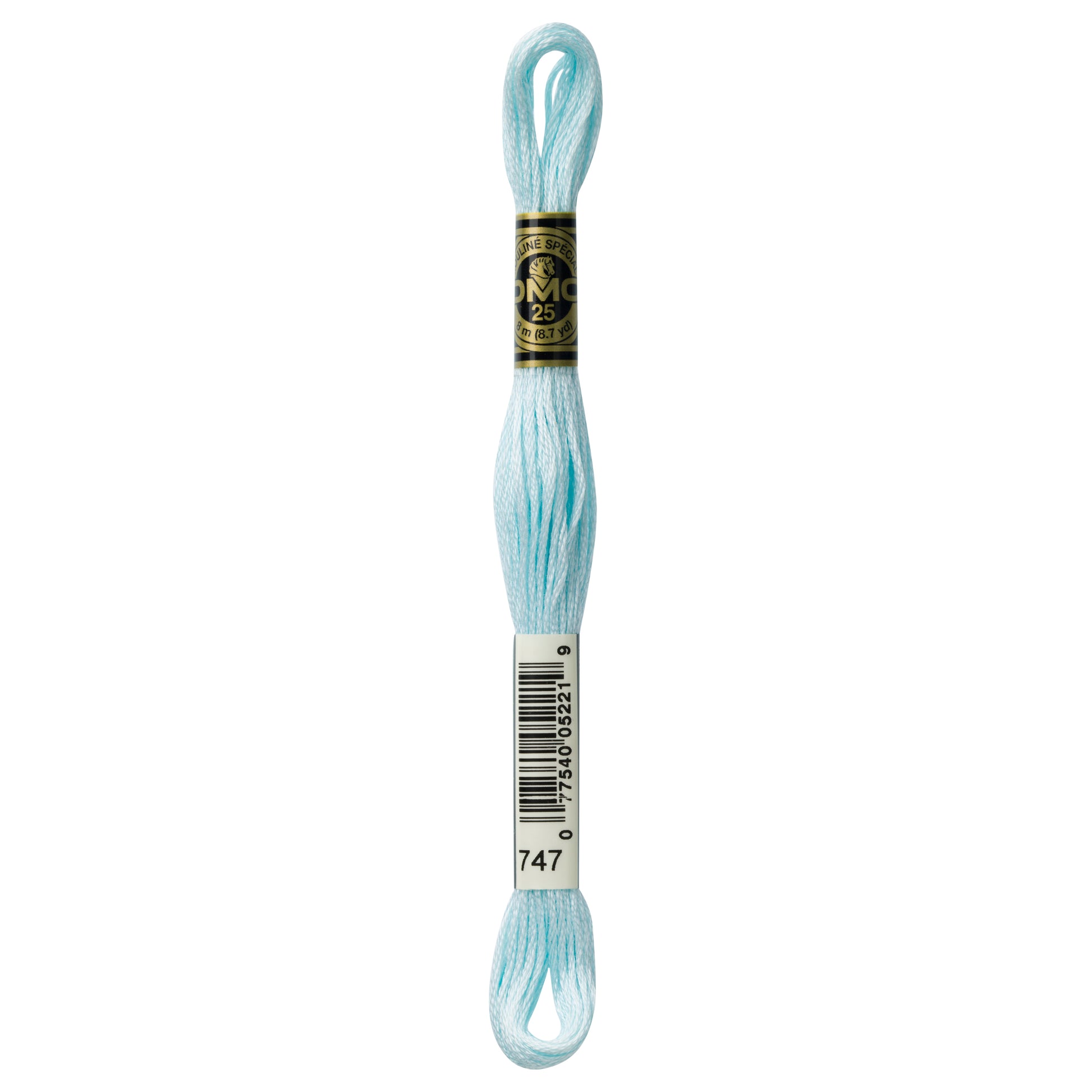 DMC 6 Strand Cotton Embroidery Floss #747 - Sky Blue Very Light-Cross Stitch-DMC Floss-Millennial Fabrics