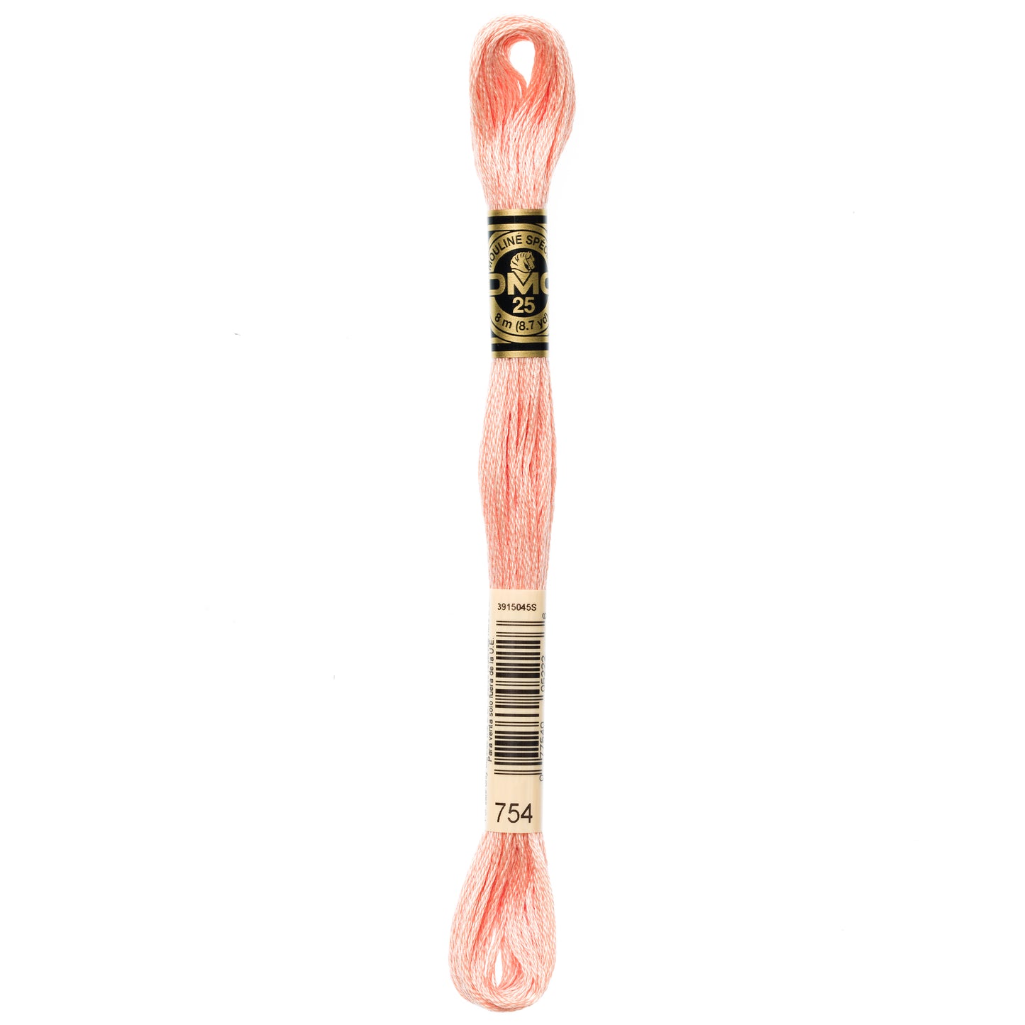 DMC 6 Strand Cotton Embroidery Floss #754 - Peach Light-Cross Stitch-DMC Floss-Millennial Fabrics