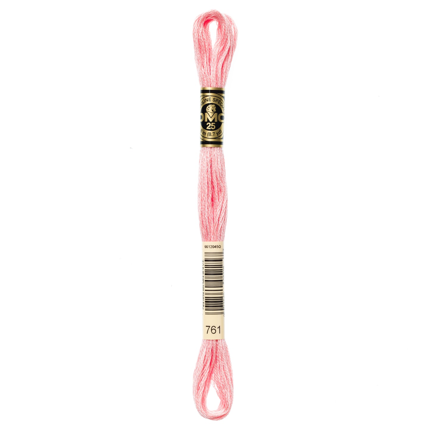 DMC 6 Strand Cotton Embroidery Floss #761 - Salmon Light-Cross Stitch-DMC Floss-Millennial Fabrics