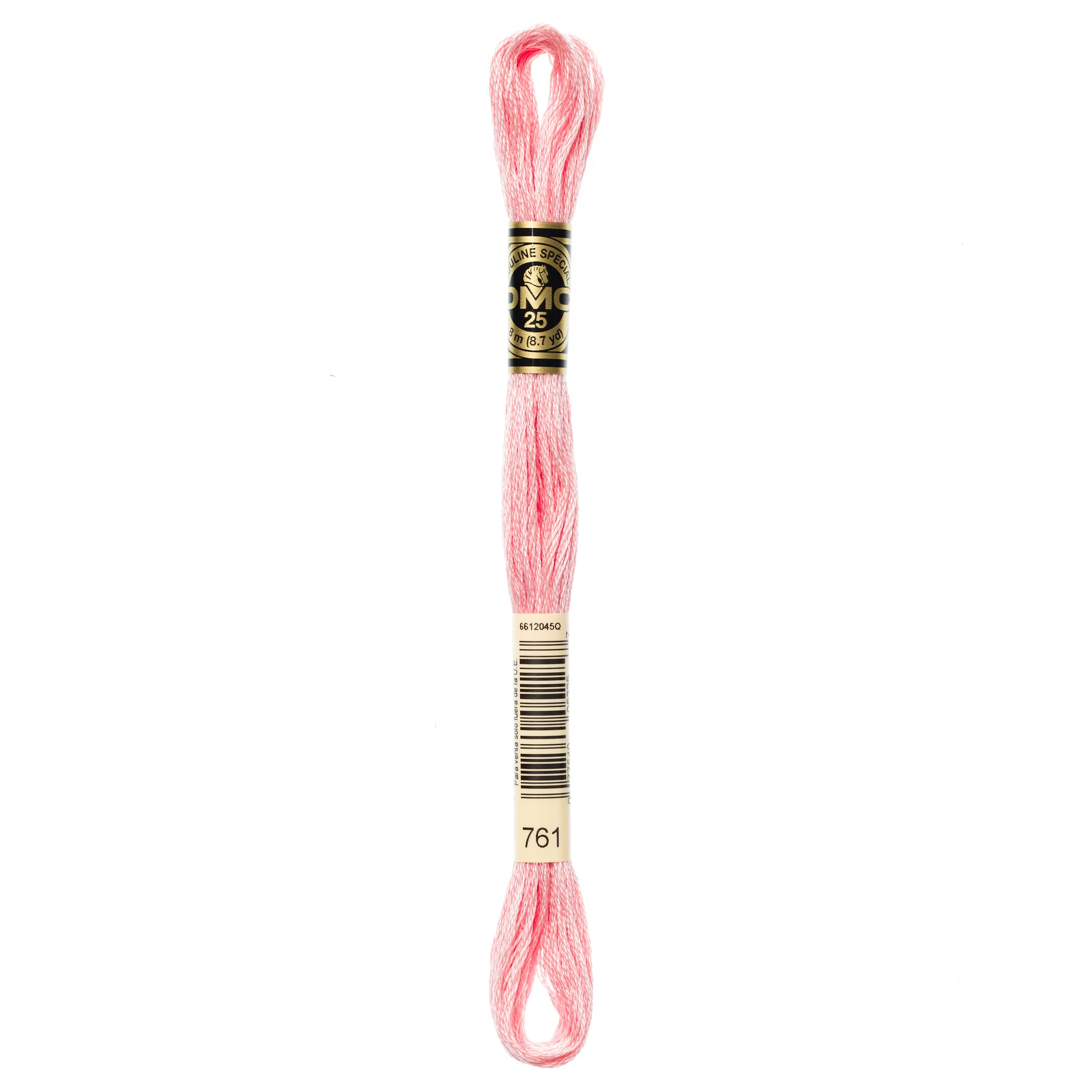 DMC 6 Strand Cotton Embroidery Floss #761 - Salmon Light-Cross Stitch-DMC Floss-Millennial Fabrics