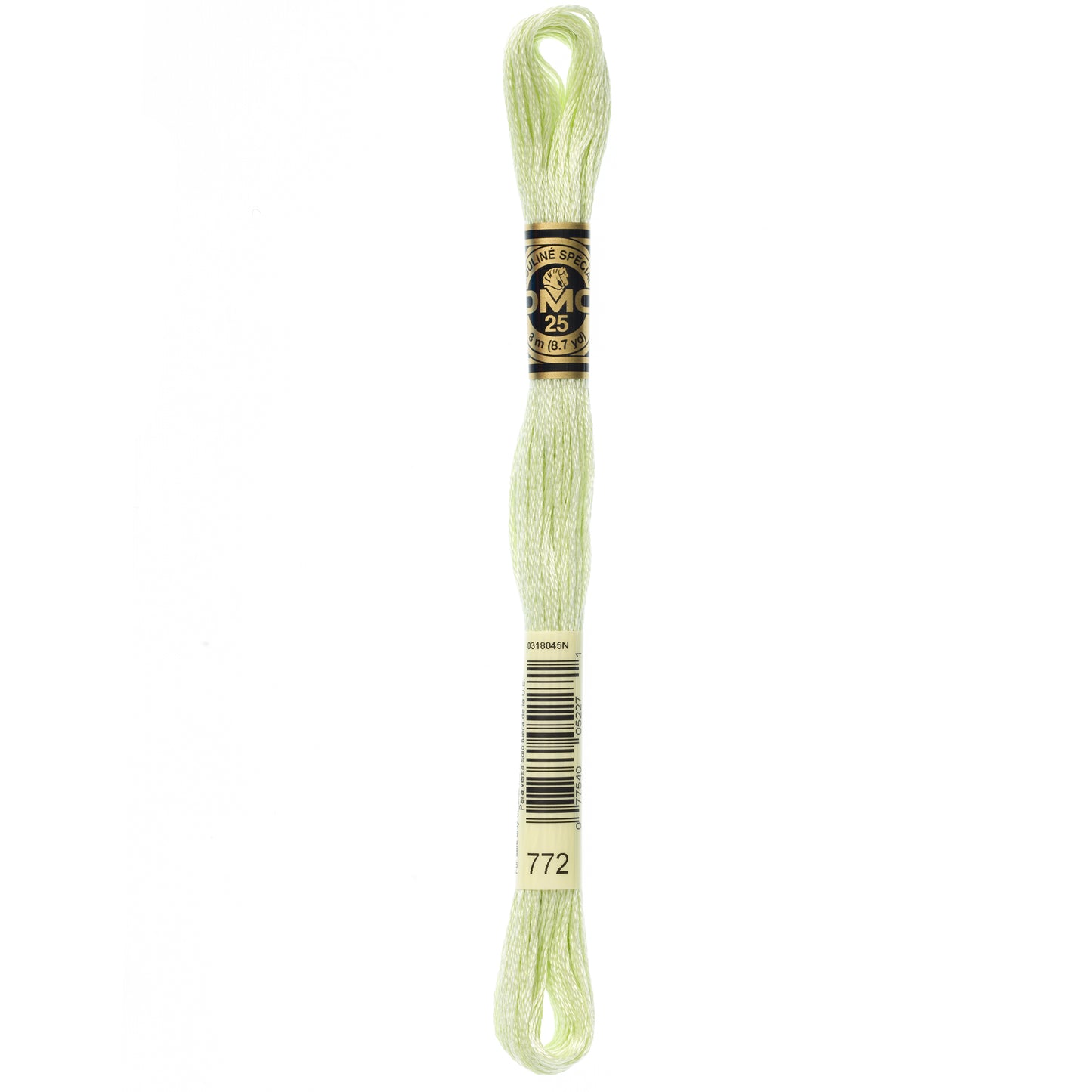 DMC 6 Strand Cotton Embroidery Floss #772 - Yellow Green Very Light-Cross Stitch-DMC Floss-Millennial Fabrics